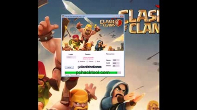 Clash of Clans unlimited Gems Gold and Elixir hack 2014 download