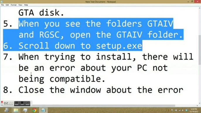 Install GTA IV on Windows 8 without Errors