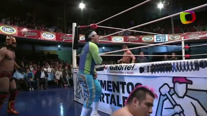 Marco Corleone, Máximo, Volador Jr. vs Dragón Rojo Jr., Ephesto, Mr. Niebla