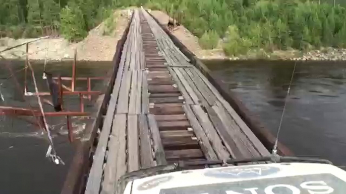 World's Most Dangerous Road Bridge. Record