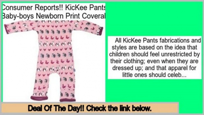 Comparison KicKee Pants Baby-boys Newborn Print Coverall