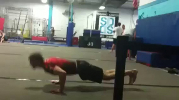 Craziest Push ups ever : backflip Rutherford Arabian Aztec push ups!