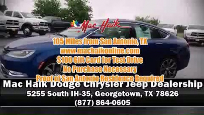 2015 Chrysler 200 Sedan San Antonio TX - Mac Haik DCJR Georgetown