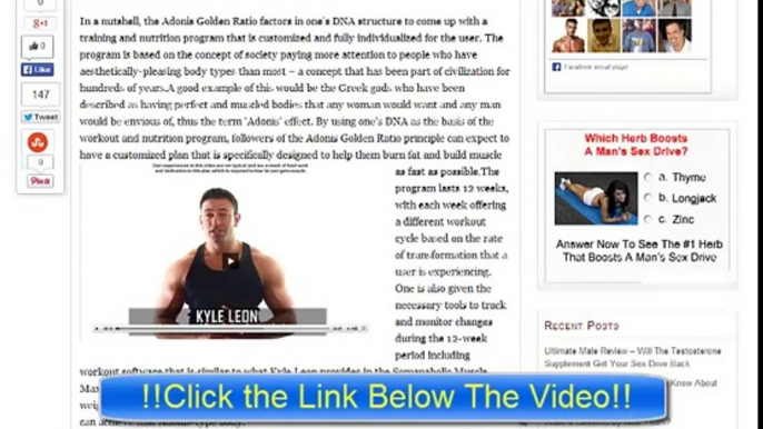 Adonis Golden Ratio Review - Is John Barban _ Kyle Leon's Program Good