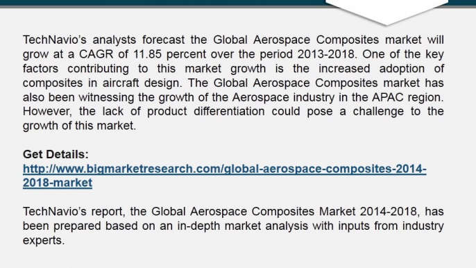 Global Aerospace Composites Market 2014-2018