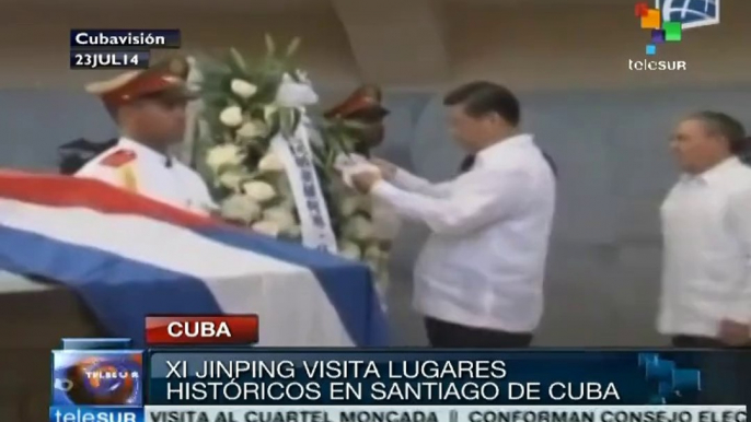 Xi Jinping visita lugares históricos en Santiago de Cuba