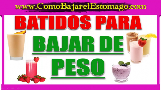 Batidos para bajar de peso-como bajar 15 kilos