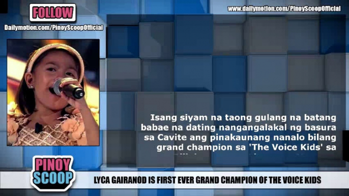 Lyca Gairanod Is 'The Voice Kids' Philippines First Grand Champion