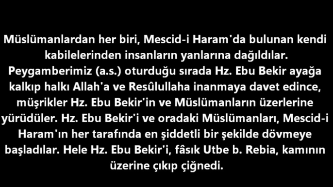 Hz Muhammed (sav) efendimizin hayatından (7)