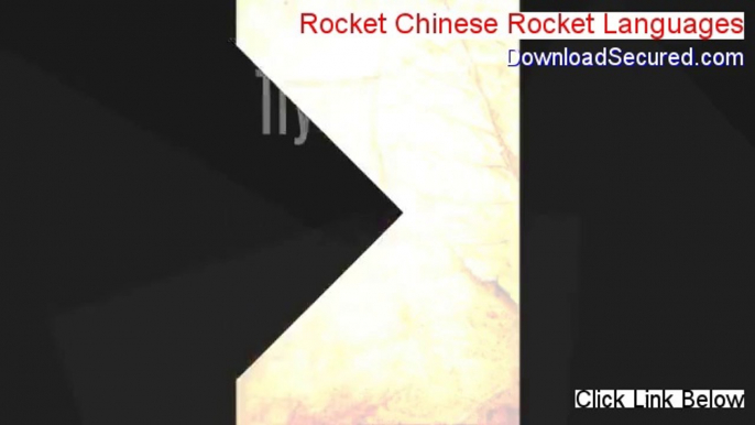 Rocket Chinese Rocket Languages Free Review [Watch this]