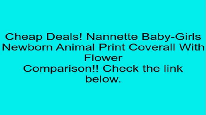 Nannette Baby-Girls Newborn Animal Print Coverall With Flower Review