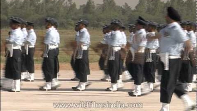 March past by Indian Air Force on the occasion of Air Force Day