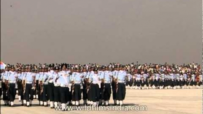 Grand march past by Indian Air Force - Air Force Day