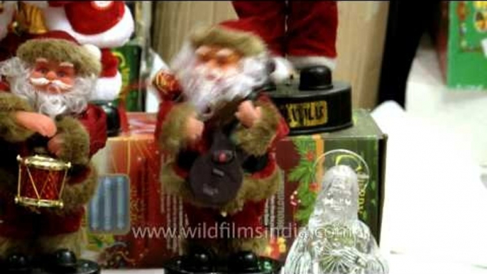 Various decorative items for Christmas