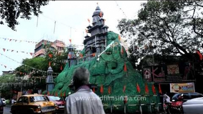 Gigantic Durga puja temple: Kolkata