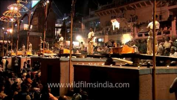 Ganga aarti at Varanasi ghat