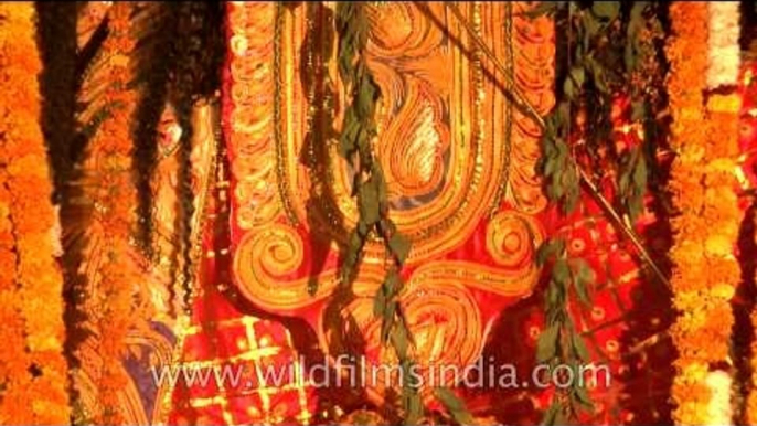 Devotees of Durga Puja at CR Park, Delhi