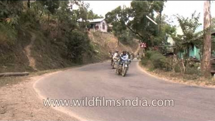 Royal Enfield riders at the North east Riders meet (NERM), 2012, Nagaland