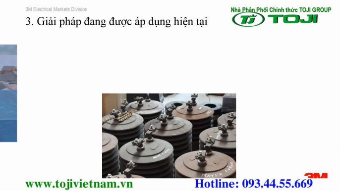 TOJI-Giới thiệu sản phẩm sơn xịt cách điện 3M và gói nhựa Resin 3M Scotchcast 40 và ứng dụng để tái tạo bề mặt cách điện, tăng khả năng cách điện chống UV cho thiết bị trung thế Biến Dòng TI - biến điện áp TU cho các Điện Lực