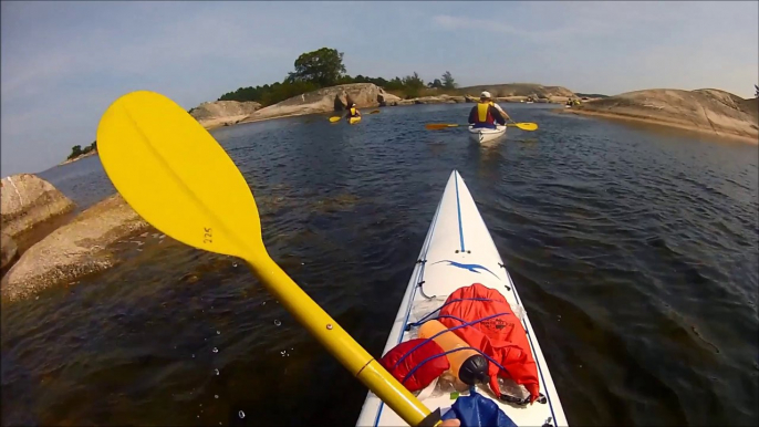 Raid kayak de mer en Suède (Stockholm)