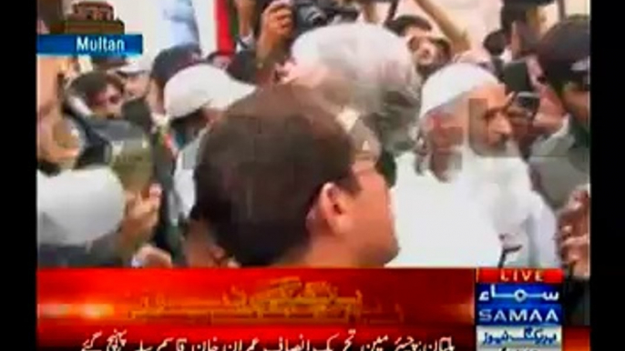 Imran Khan Reaches Qasim Bela, Multan To Offer His Condolences To The Family Of Salim Ullah, A Deceased Worker