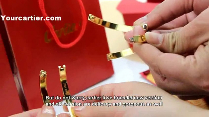 Difference between the Cartier love bracelet new version and the Cartier love bracelet old version