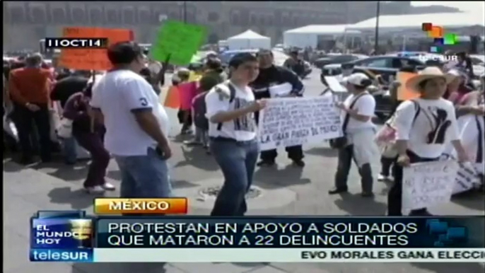 México: piden justicia para militares implicados en caso Tlatlaya