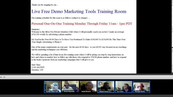 Live Onlne Training Room Helping You Building Any Business You Are Working