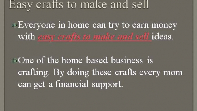 Easy crafts to make and sell