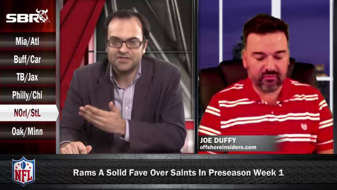 NFL Preseason Betting Week 1: New Orleans Saints vs St Louis Rams w/ Joe Duffy, Loshak