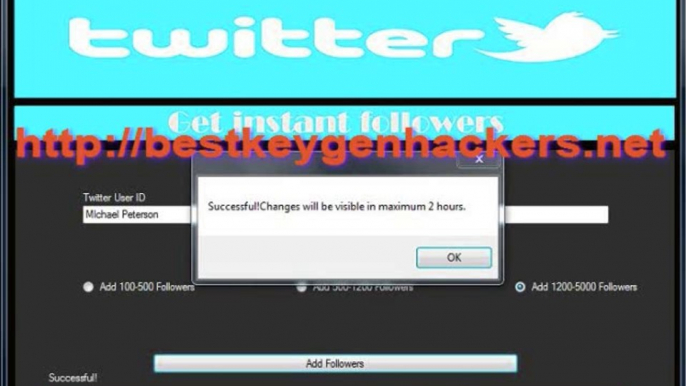 Twitter Follower Hack 2014 - generate followers to your account !