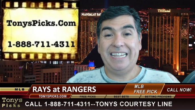 MLB Pick Texas Rangers vs. Tampa Bay Rays Odds Prediction Preview 8-14-2014