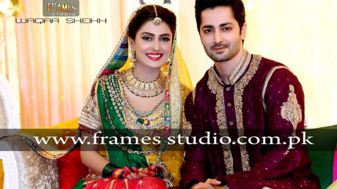 Aiza Khan and Danish Taimoor Mehndi Pictures