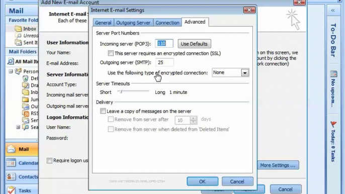 How To Add A New E-Mail Account In Microsoft Outlook 2007