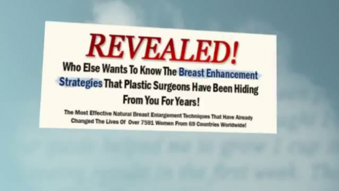 Boost Your Bust exercises - REAL natural breast enlargement results