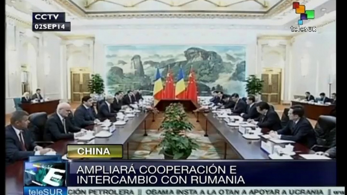 Firman China y Rumania convenios de cooperación en varios rubros