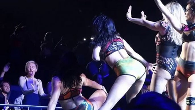 Miley Cyrus and Selena Gomez sing and dance at Britney Spears 2014 Event BY a6z VIDEOVINES