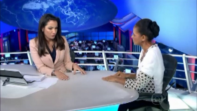 Marina Silva é entrevistada no Jornal Nacional - 27-08-2014