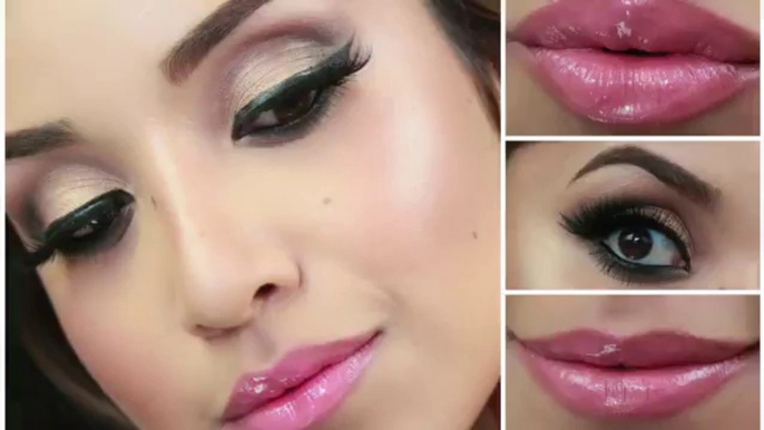 Glam Smokey Brown Eyes- Full Face Makeup Tutorial by Dulce Candy