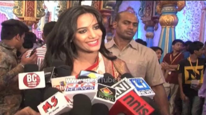 Poonam Pandey wish come true after coming @Andheri Cha raja for ganesh pooja  what is that check it out