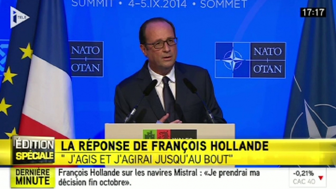 Hollande : "La fonction présidentielle doit être respectée"