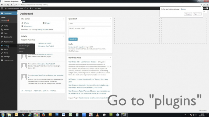 Tutoriel - 1er Méthode d'installation du plugin Responsive-view pour WordPress par Fredel agency