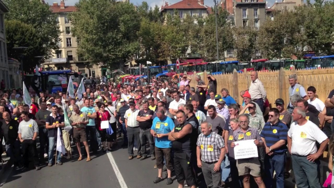 Mobilisation des agriculteurs en Haute-Loire