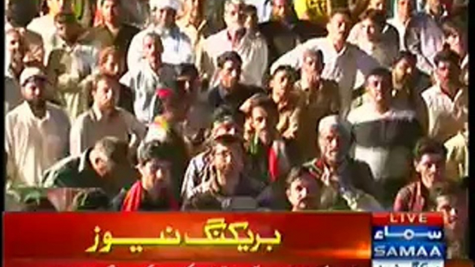 Imran Khan Speech In PTI Azadi March At D Chowk Islamabad - 21st September 2014