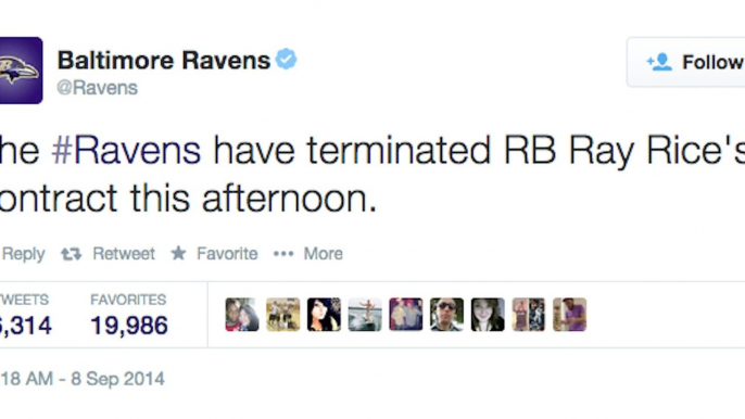 Baltimore Ravens Cut Ray Rice