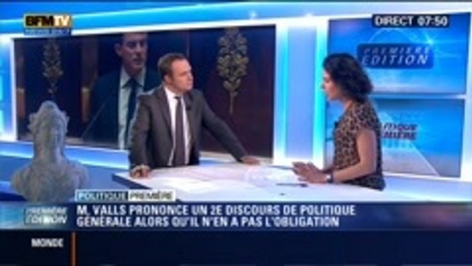 Politique Première: Manuel Valls: pourquoi prononcer une deuxième fois un discours de politique générale ? - 15/09