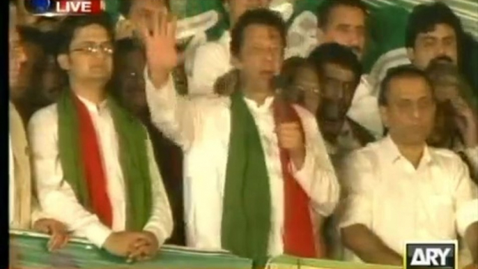 Imran Khan Speech in PTI Azadi March at Islamabad - 2nd October 2014