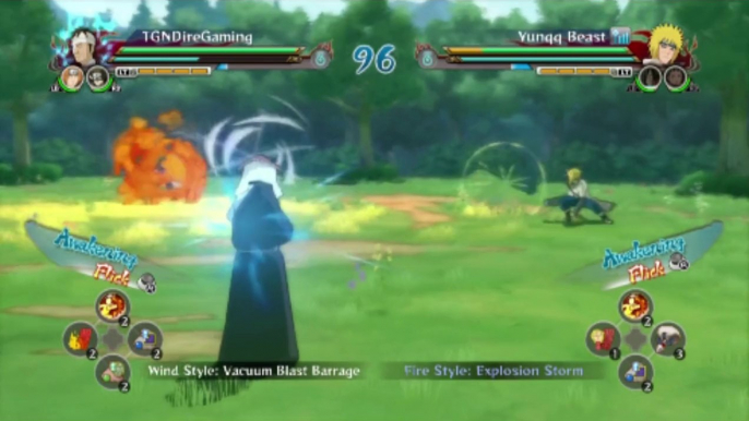 Fourth Hokage Minato VS Danzo In A Naruto Shippuden Ultimate Ninja Storm Revolution Ranked Xbox Live Match / Battle / Fight