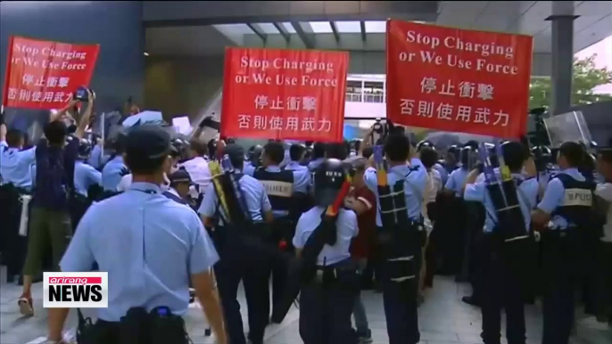 Hong Kong protesters clash with police over democractic freedoms