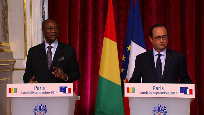 Déclaration conjointe à la presse avec M. Alpha Conde, président de la République de Guinée Conakry